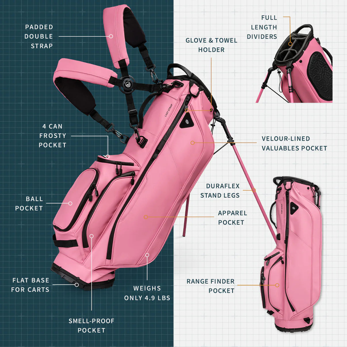 RYDER S-CLASS PINK VEGAN LEATHER